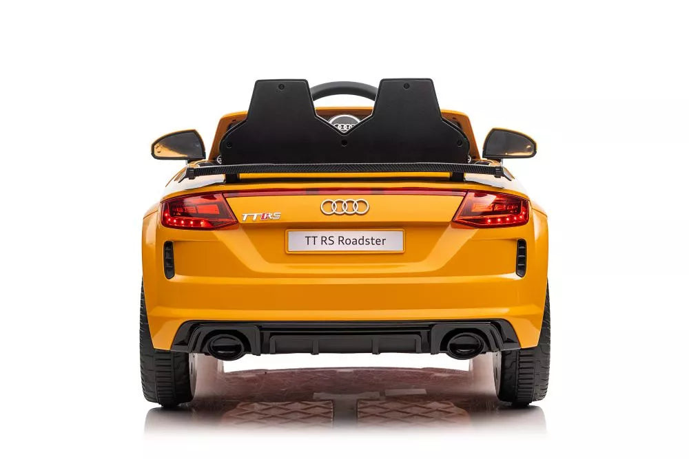 Akumuliatorinis automobilis Audi TT RS Roadster geltonas