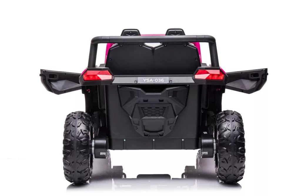 Akumuliatorinis automobilis LEAN CARS YSA036 rožinis 4x4