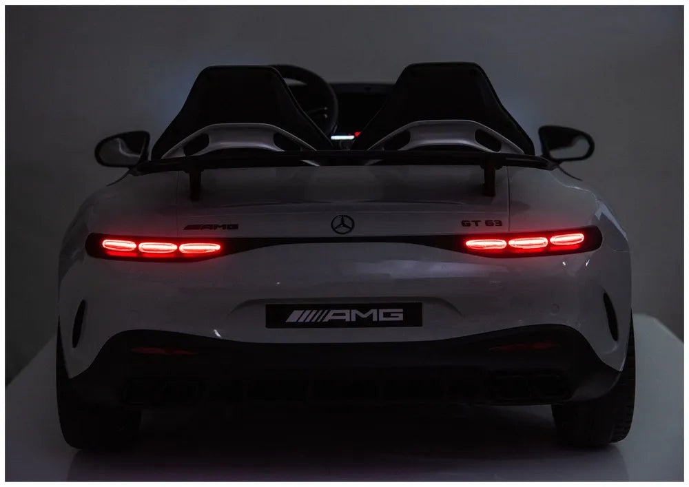 Akumuliatorinis automobilis Mercedes GT63 AMG DK-GT63 24V LCD, šviesiai pilkas, lakuotas