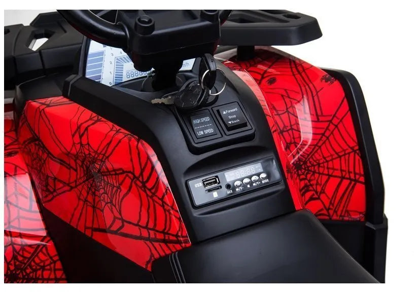 Elektrinis keturratis LEAN CARS Quad XMX607 Red Painted Spider