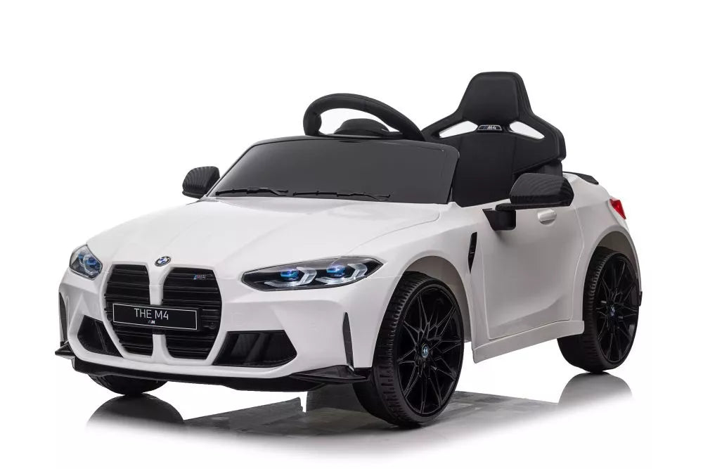 Elektrinis vaikiškas automobilis BMW M4 baltas