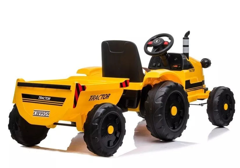 Elektrinis vaikiškas traktorius LEAN CARS CH9959, geltonas