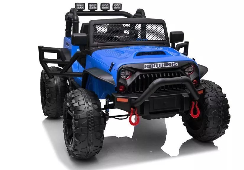 Elektrinis vaikiškas visureigis Jeep JC666, mėlynas