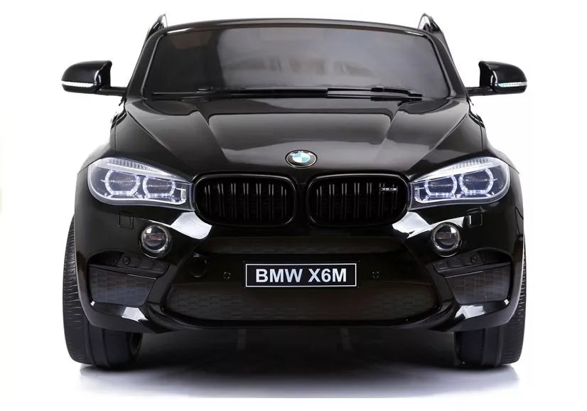 NAUJAS BMW X6M juodos spalvos - elektrinis vaikiškas automobilis