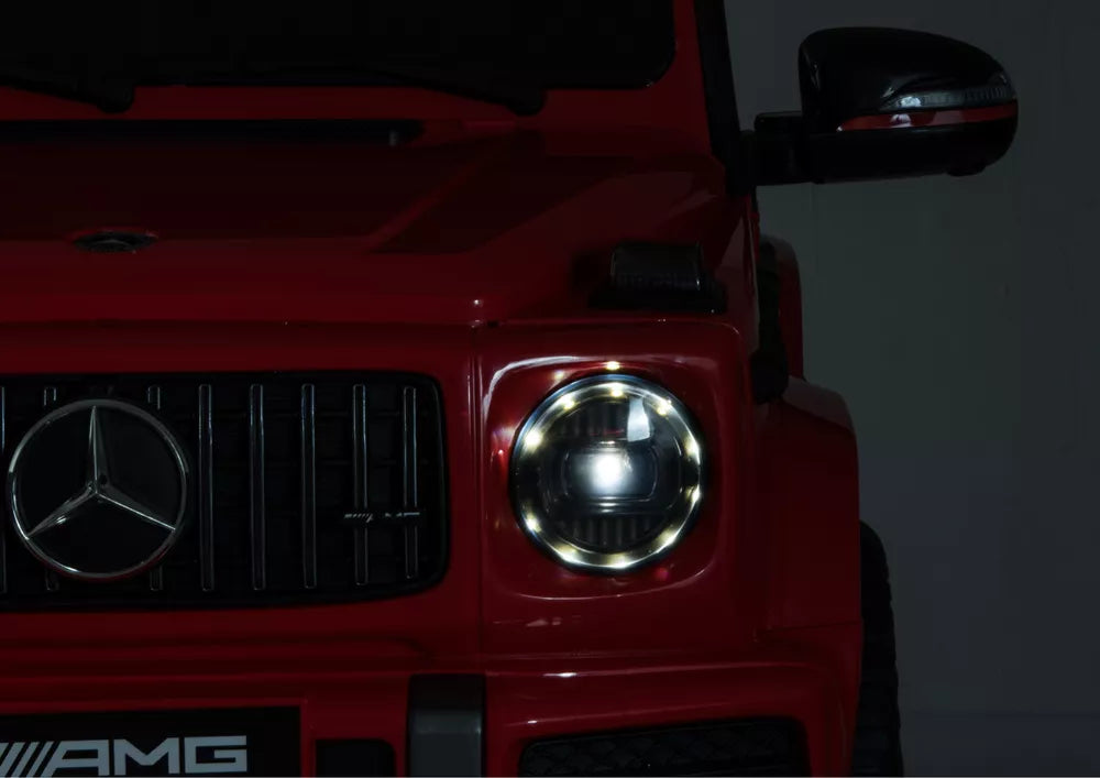 Vaikiškas akumuliatorinis automobilis Mercedes G63 raudonas