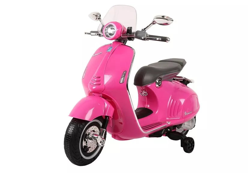 Vaikiškas akumuliatorinis motoroleris Vespa GTS 300, rožinis