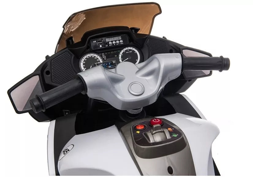 Vaikiškas elektrinis motociklas LEAN CARS XMX609, baltas