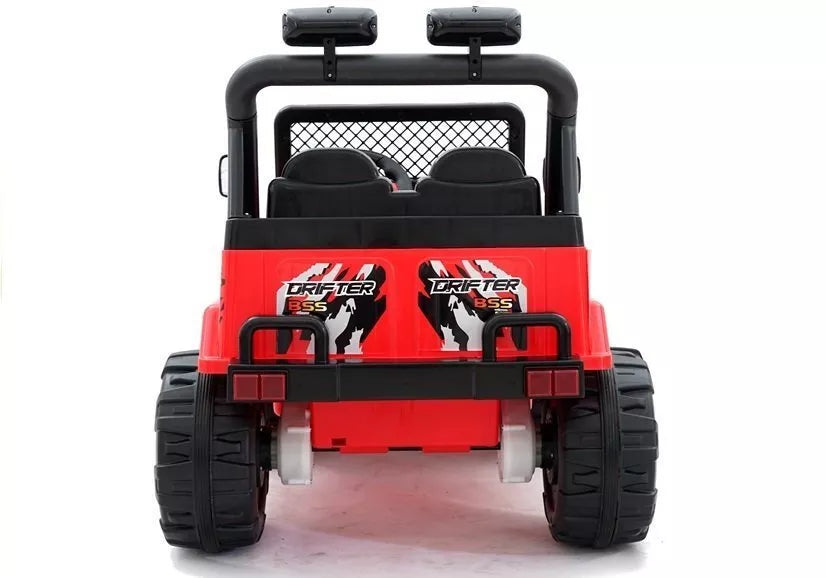 Vaikiškas elektromobilis Jeep Raptor S618 EVA raudonos spalvos