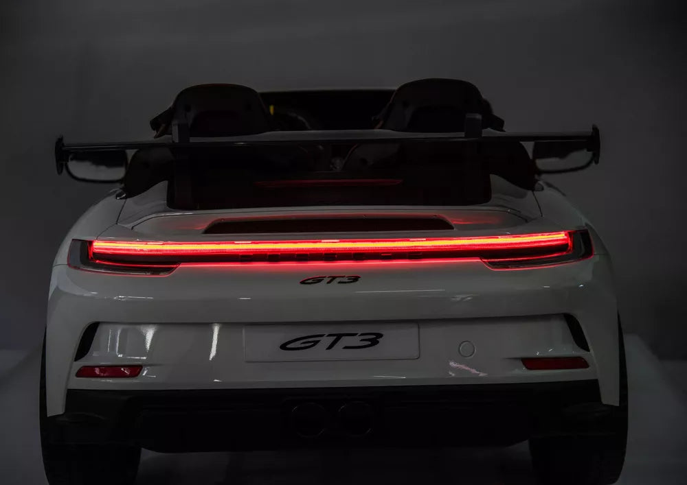 Vaikiškas elektromobilis LEAN CARS DK-P911 Porsche GT3 stiliaus, baltas