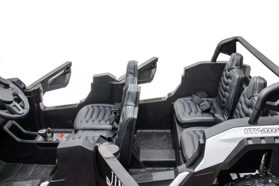 Vaikiškas elektromobilis visureigis Buggy A033 4x4 24V balta