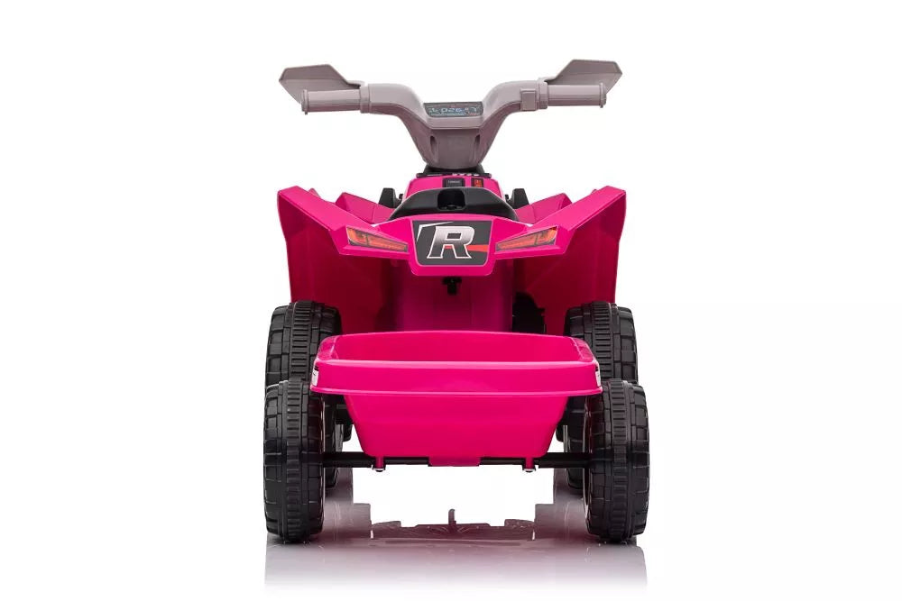 Vaikiškas keturratis LEAN CARS XMX630T su priekaba, rožinis