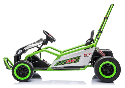 Akumuliatorinė transporto priemonė LEAN CARS DM-107 24V 7Ah DRIFT Balta