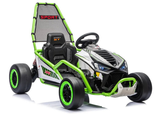 Akumuliatorinė transporto priemonė LEAN CARS DM-107 24V 7Ah DRIFT Balta