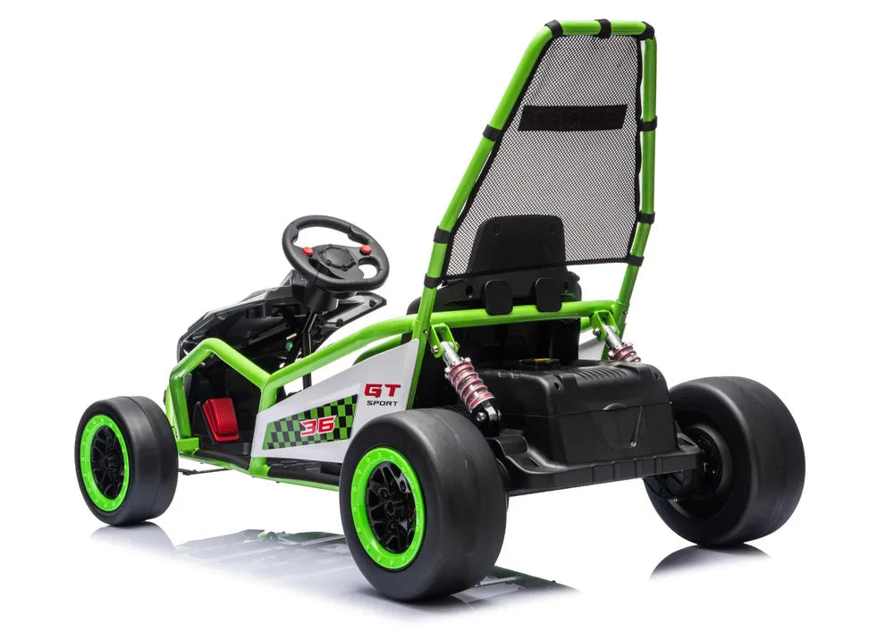Akumuliatorinė transporto priemonė LEAN CARS DM-107 24V 7Ah DRIFT Balta
