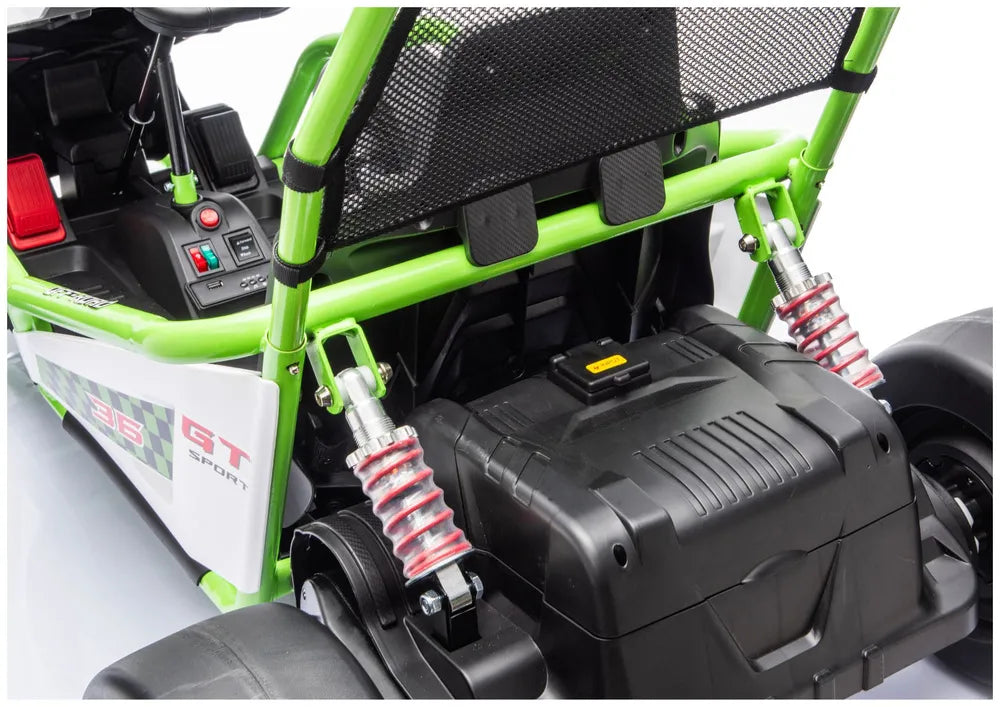 Akumuliatorinė transporto priemonė LEAN CARS DM-107 24V 7Ah DRIFT Balta
