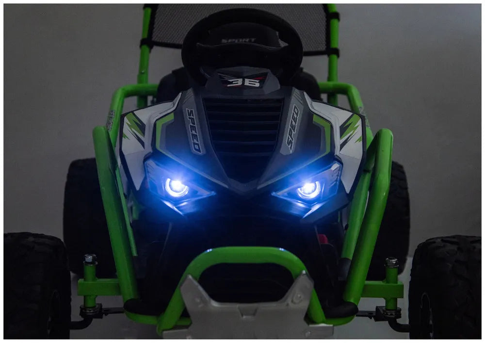 Akumuliatorinė transporto priemonė LEAN CARS DM-107 24V 7Ah DRIFT Balta