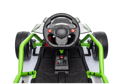 Akumuliatorinė transporto priemonė LEAN CARS DM-107 24V 7Ah DRIFT Balta