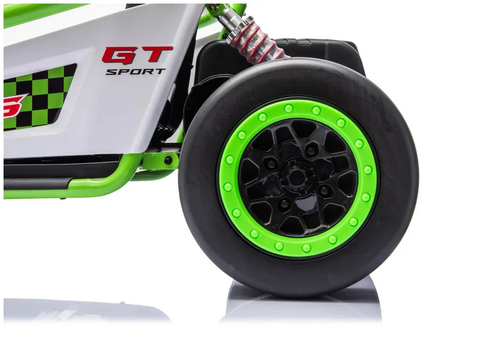 Akumuliatorinė transporto priemonė LEAN CARS DM-107 24V 7Ah DRIFT Balta