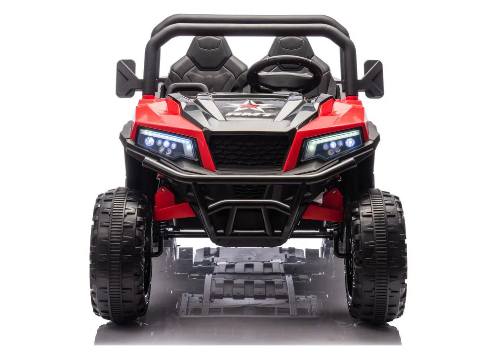 Akumuliatorinis automobilis 6 ratais LEAN CARS XB-1038A 4x4 24V Raudonas