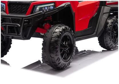 Akumuliatorinis automobilis 6 ratais LEAN CARS XB-1038A 4x4 24V Raudonas