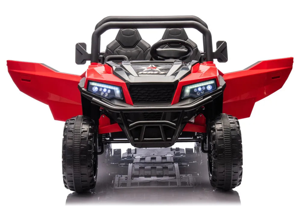 Akumuliatorinis automobilis 6 ratais LEAN CARS XB-1038A 4x4 24V Raudonas