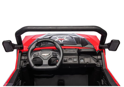 Akumuliatorinis automobilis 6 ratais LEAN CARS XB-1038A 4x4 24V Raudonas