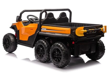 Akumuliatorinis automobilis 6 ratų XB-1038A 4x4 24V Oranžinis