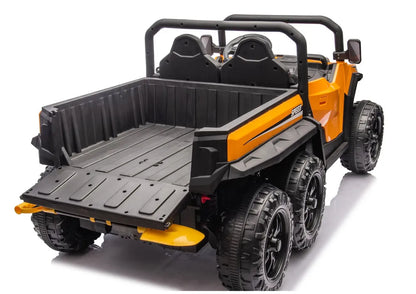 Akumuliatorinis automobilis 6 ratų XB-1038A 4x4 24V Oranžinis