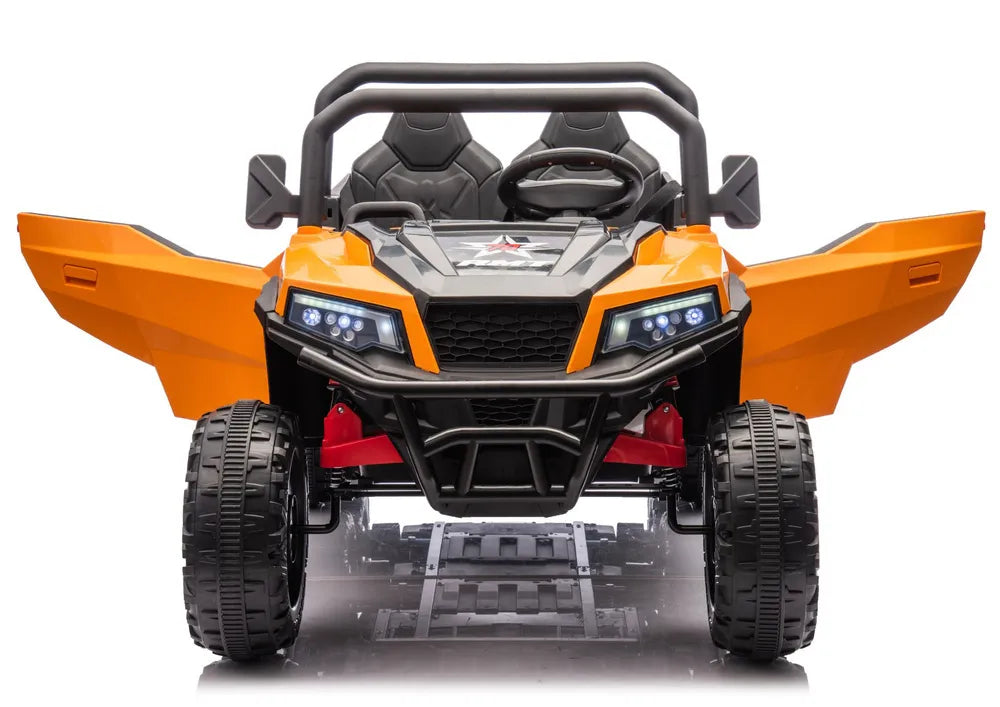 Akumuliatorinis automobilis 6 ratų XB-1038A 4x4 24V Oranžinis
