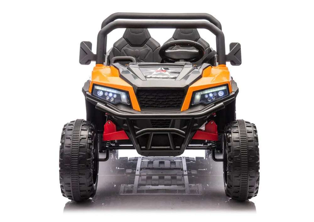 Akumuliatorinis automobilis 6 ratų XB-1038A 4x4 24V Oranžinis