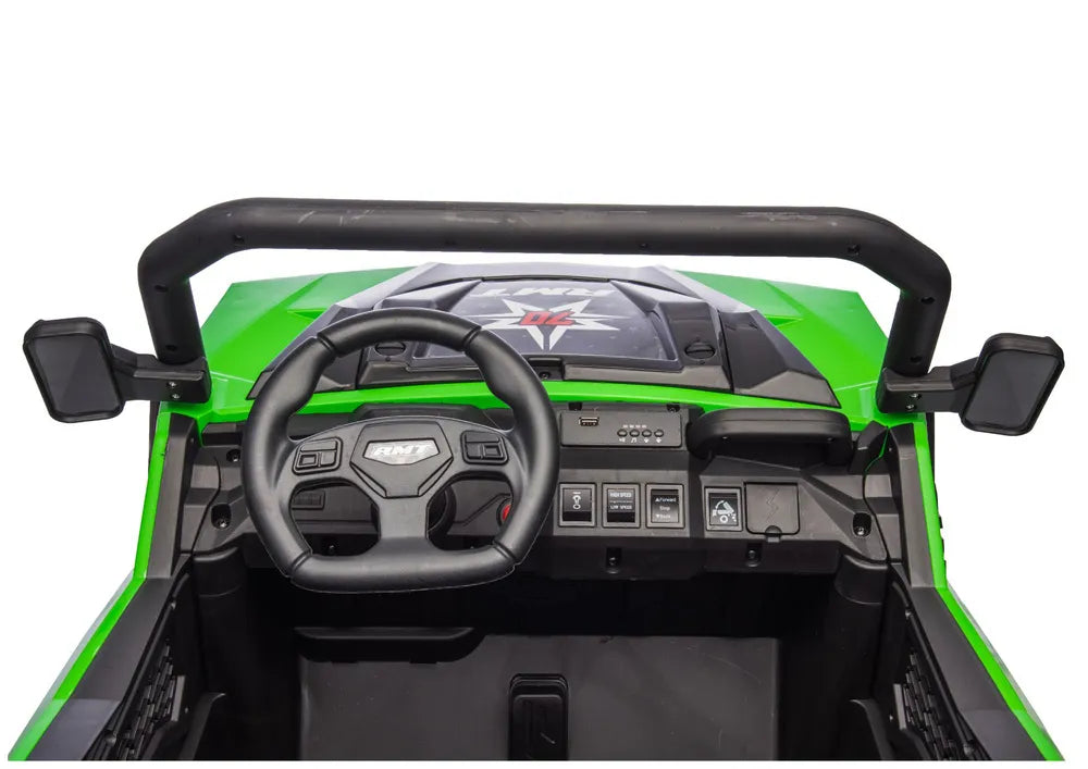 Akumuliatorinis automobilis 6 ratų XB-1038A 4x4 24V Žalias