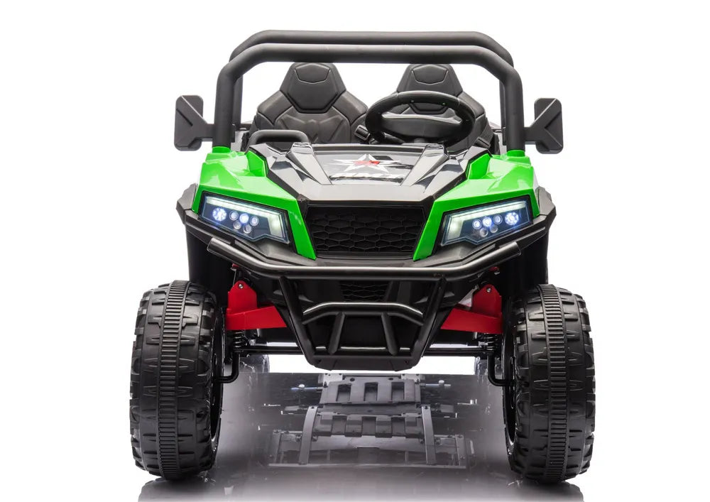 Akumuliatorinis automobilis 6 ratų XB-1038A 4x4 24V Žalias