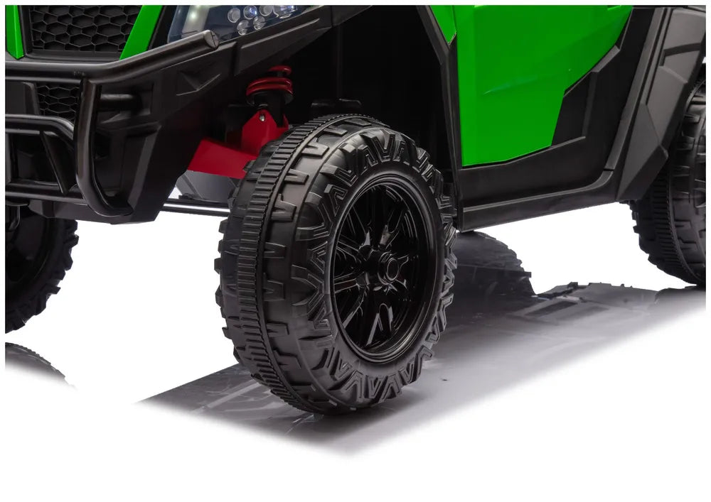 Akumuliatorinis automobilis 6 ratų XB-1038A 4x4 24V Žalias