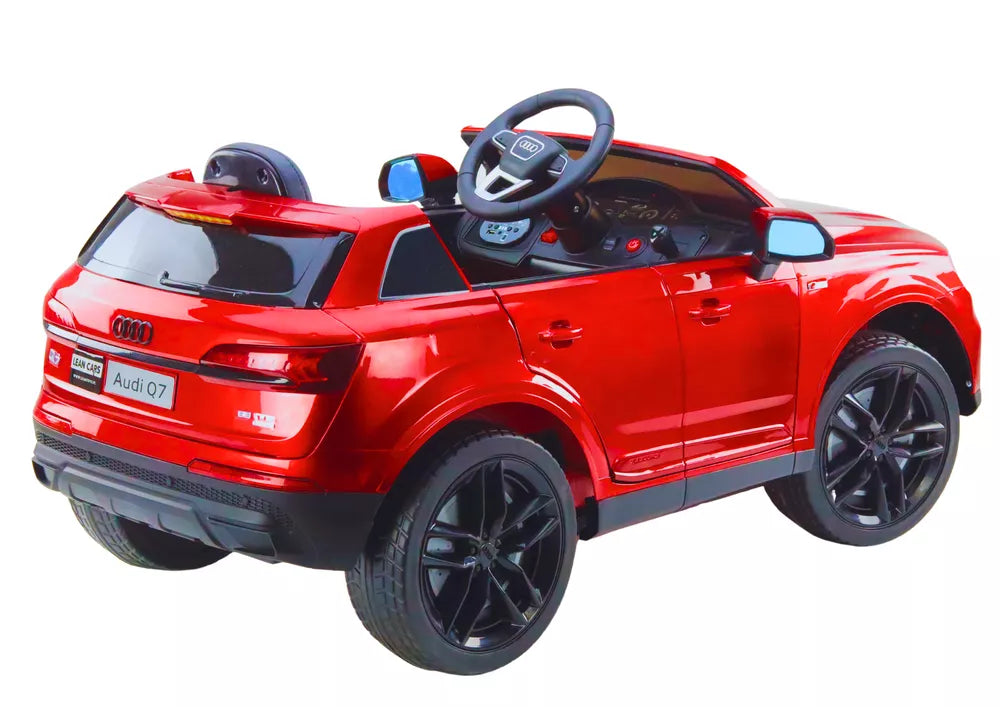Akumuliatorinis automobilis Audi Q7 raudonas lakuotas