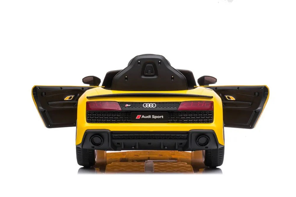 Akumuliatorinis automobilis Audi R8 Lift A300 LED žibintai pultelis geltonas