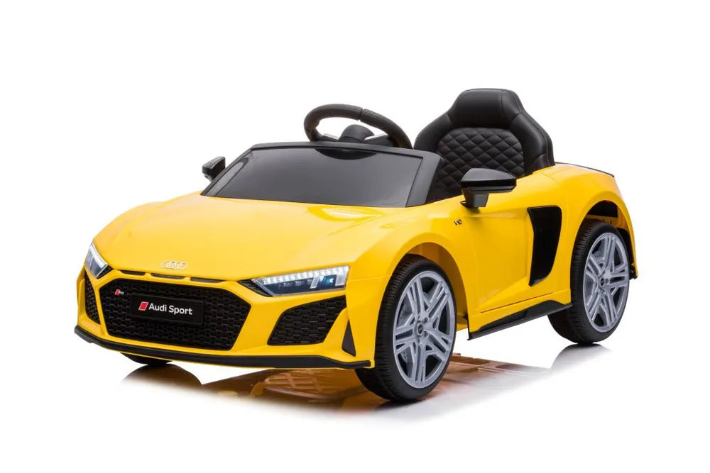 Akumuliatorinis automobilis Audi R8 Lift A300 LED žibintai pultelis geltonas