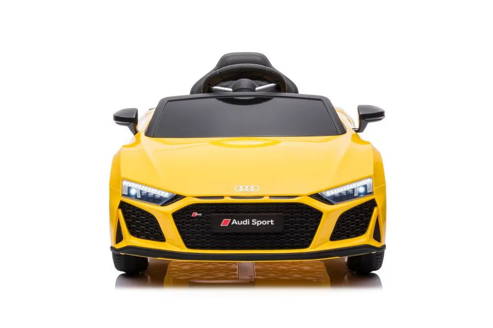 Akumuliatorinis automobilis Audi R8 Lift A300 LED žibintai pultelis geltonas