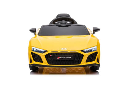 Akumuliatorinis automobilis Audi R8 Lift A300 LED žibintai pultelis geltonas