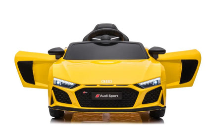 Akumuliatorinis automobilis Audi R8 Lift A300 LED žibintai pultelis geltonas
