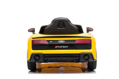 Akumuliatorinis automobilis Audi R8 Lift A300 LED žibintai pultelis geltonas