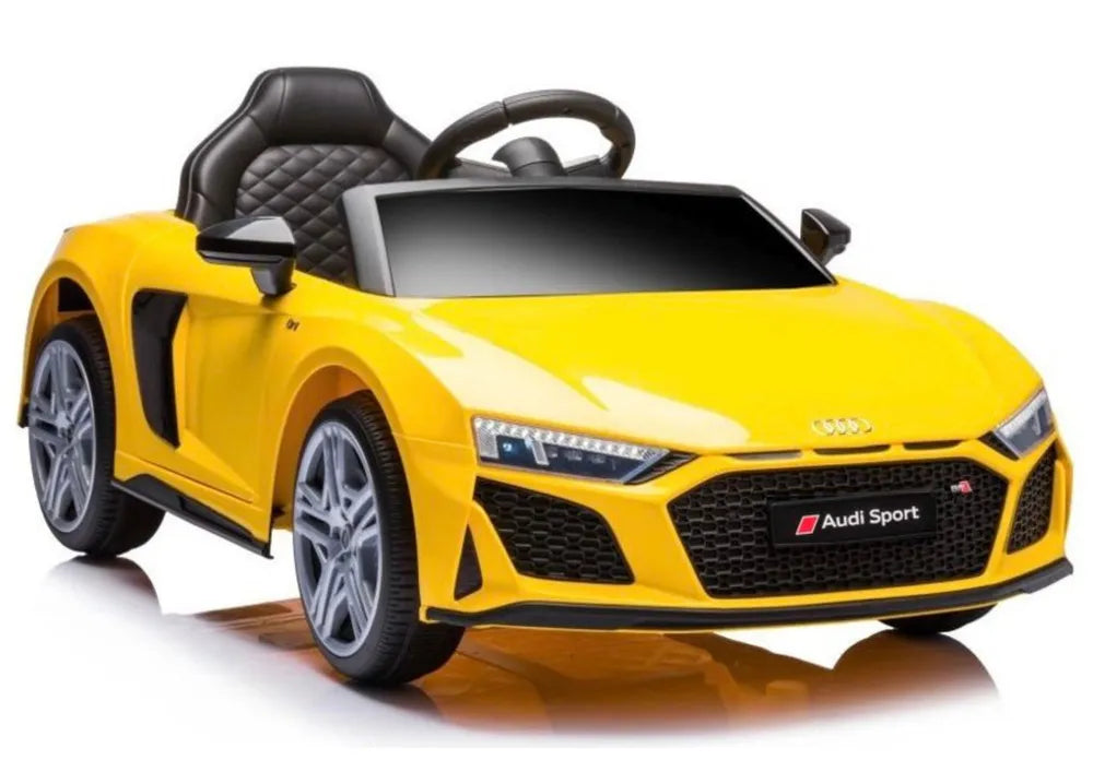 Akumuliatorinis automobilis Audi R8 Lift A300 LED žibintai pultelis geltonas