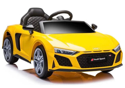 Akumuliatorinis automobilis Audi R8 Lift A300 LED žibintai pultelis geltonas