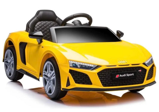 Akumuliatorinis automobilis Audi R8 Lift A300 LED žibintai pultelis geltonas