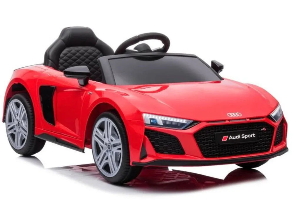 Akumuliatorinis automobilis Audi R8 Lift A300 su LED žibintais ir nuotolinio valdymo pulteliu, raudonas