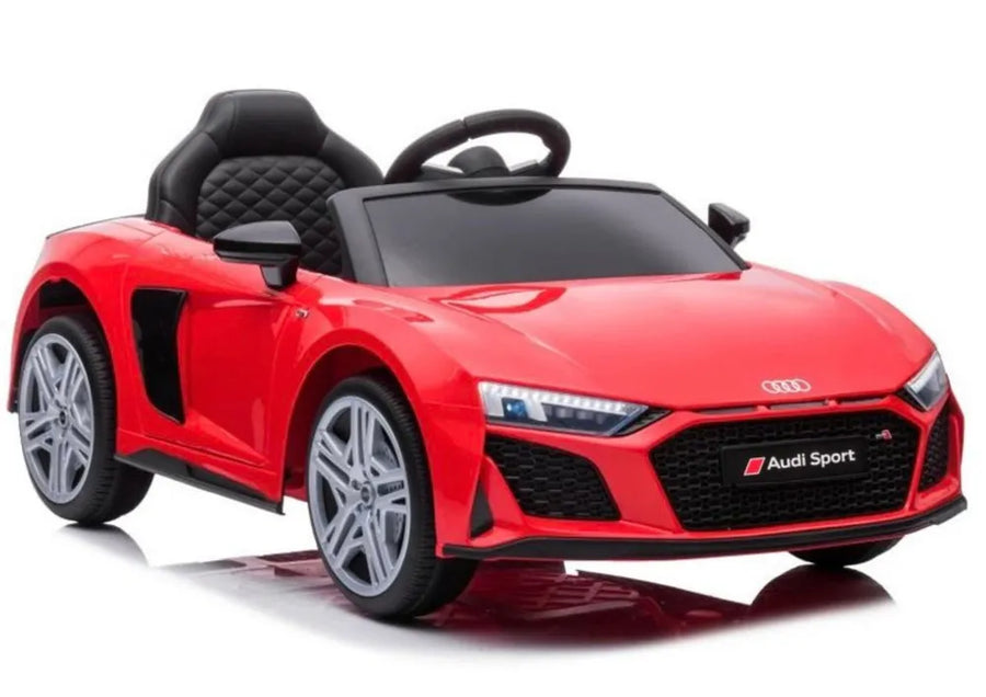 Akumuliatorinis automobilis Audi R8 Lift A300 su LED žibintais ir nuotolinio valdymo pulteliu, raudonas