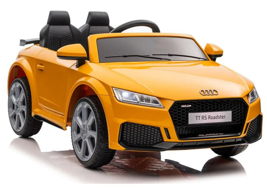 Akumuliatorinis automobilis Audi TT RS geltonas