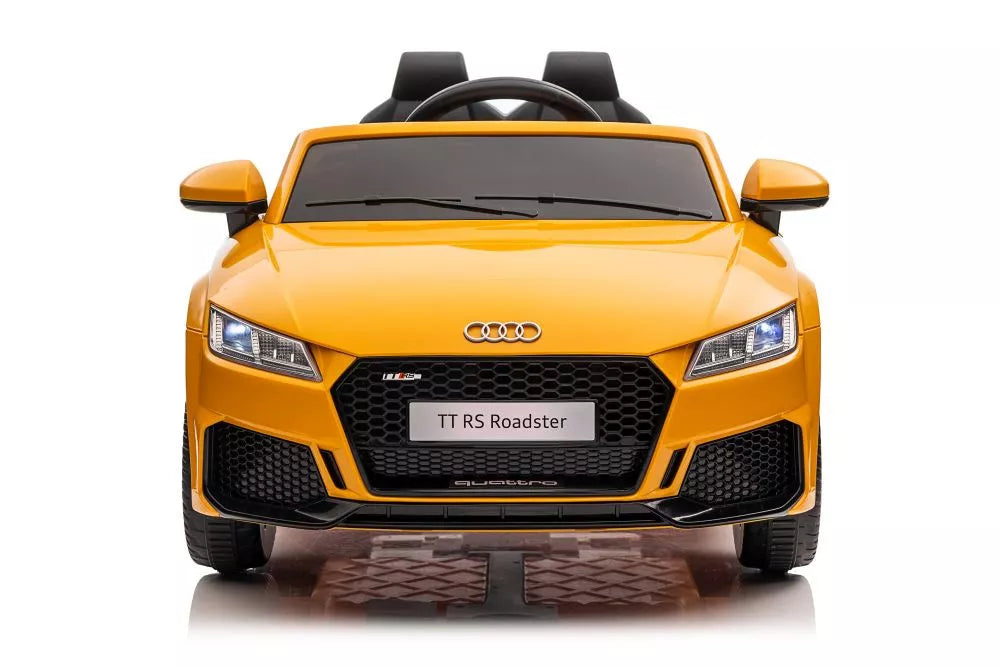 Akumuliatorinis automobilis Audi TT RS Roadster geltonas