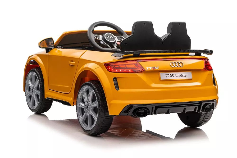 Akumuliatorinis automobilis Audi TT RS Roadster geltonas