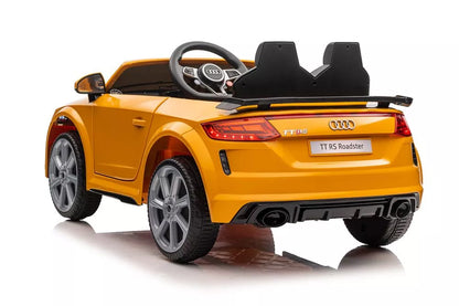 Akumuliatorinis automobilis Audi TT RS Roadster geltonas
