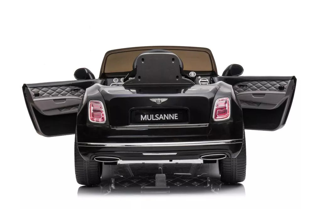 Akumuliatorinis automobilis Bentley Mulsanne juodas lakuotas